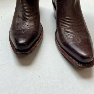 Old West Women’s Snip Toe Brown Leather Western Boots